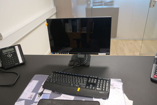 Computerskærm DELL S2240L, tastatur, lommeregner CASIO m.m.