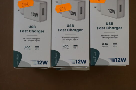 3 stk. USB fast chargers