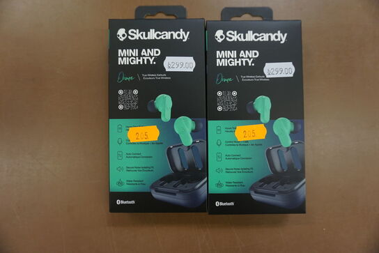 2 stk. Hovedtelefoner, Skullcandy