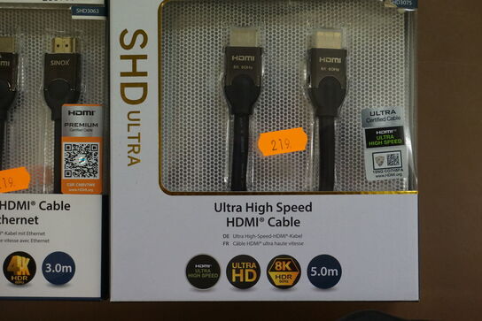 4 stk. HDMI kabler SINOX