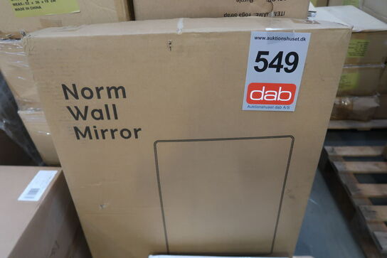 Menu - Norm Wall Mirror Rektangular - Spejl - Hvid  - H130 cm