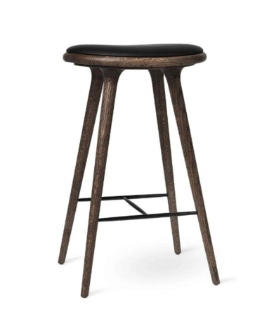 Mater High Stool H74 Dark Stained Oak 