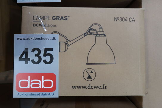 DCW Editions Lampe Gras N304SW Væglampe Rund m. Afbryder  Sort/Sort