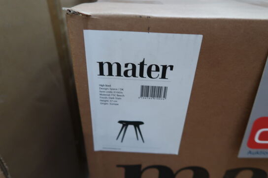 Mater - Low Stool - Mørk bøg - H47 cm