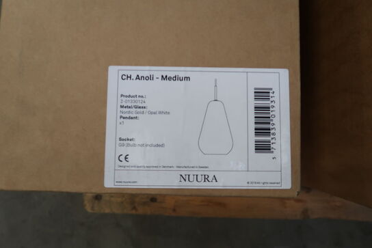 Nuura ch. anoli, nordic gold/opal white