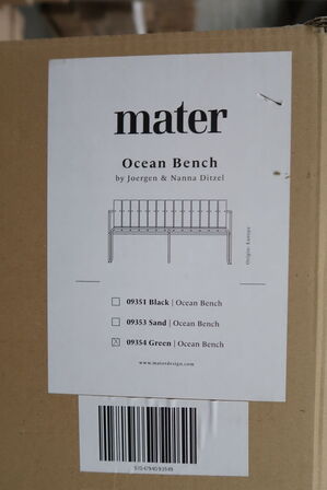 Mater - Ocean Bench - Havebænk - Carlsberg grøn