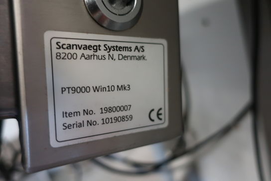 Produktionsterminal SCANVAEGT PT9000 med håndscanner HONEYWELL 1911 IER-3