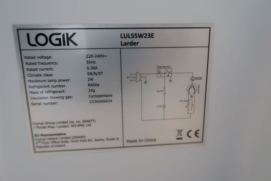 Køleskab, Logik LUL55W32E