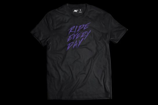 2 stk. Ride Concepts Ride Every Day Tee Women´s Black/Purple XL