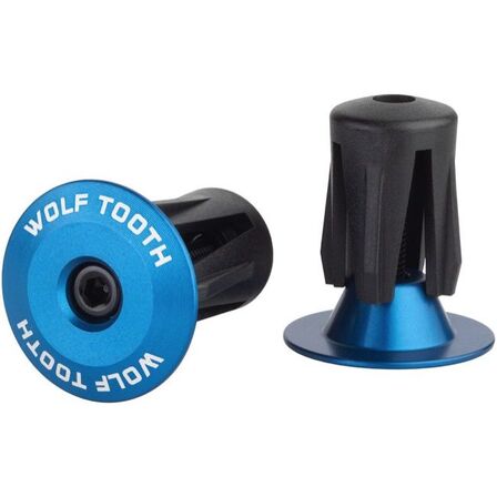 2 stk. WolfTooth Alloy Bar End Plugs Blue