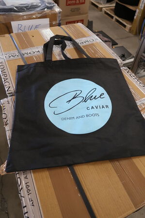 1650 stk. Indkøbsnet i polyester BLUE CAVIAR