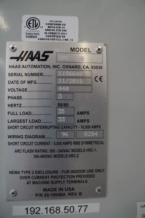 CNC Fræser HAAS UMC-750