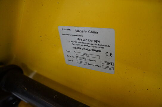 Palleløfter m. Vægt HYSTER 2500 kg