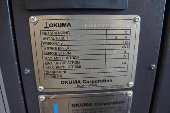 CNC Drejebænk OKUMA LB3000 EXII