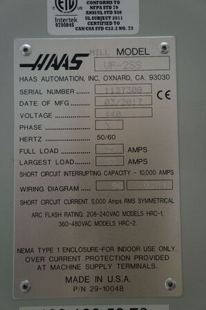CNC Fræser HAAS VF-2SS