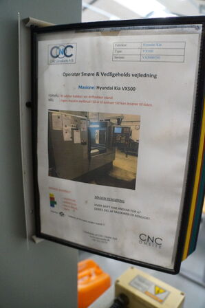 CNC Vertikalt bearbejdningcenter HYUNDAI-KIA MECHANICS VX500