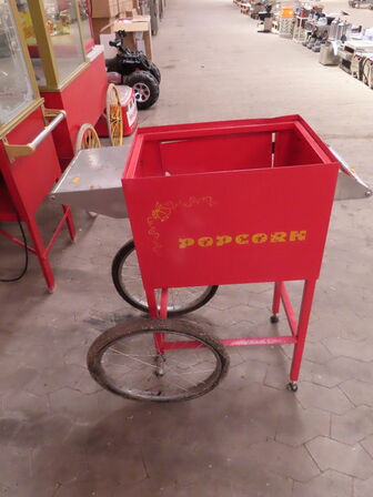 Vogn til popcornmaskine