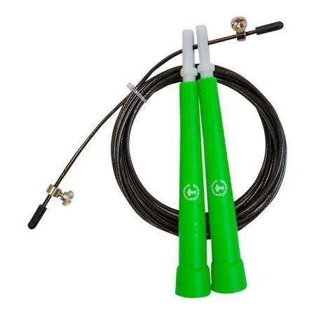 5 stk. Grøn - Speedrope PRO m/wire -  Korte håndtag (14 cm)