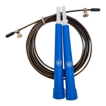 5 stk. Blå - Speedrope PRO m/wire -  Korte håndtag (14 cm)