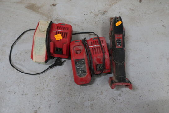 Akku multicutter MILWAUKEE M18 BMT med 2 stk. ladere