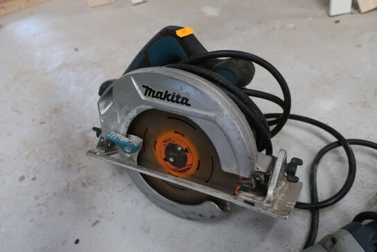 Rundsav MAKITA HS7601 samt pladestanser BOSCH GNA 75-16