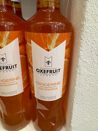 6 fl. Oxefruit syrups Tangerine Mandarina 