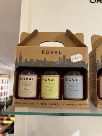 3 stk. Koval 3-Pack (Rye/Bourbon/Four-Grain Whiskey)