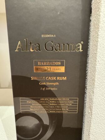 1 fl. Alta Gama - 21 years - Barbados - Single Cask Rum