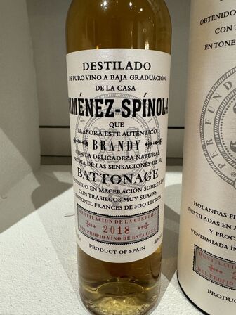 1 fl. Brandy Ximénez-Spínola Battonage Pedro Ximénez 2018