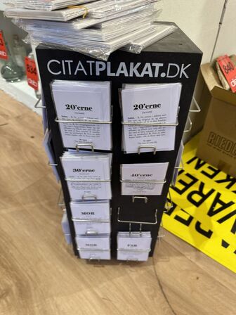 Stativ med Citatplakat kort 