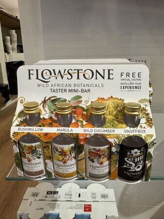 6 stk. Flowstone taster mini-bar 4-pack gin