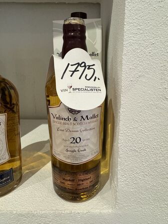 1 fl. Valinch & Mallet single malt scotch whisky 20 års - LÆS BESKRIVELSE