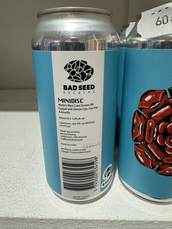 8 dåser Bad Seed Brewing Minidisc