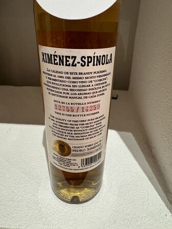 1 fl. Brandy Ximénez-Spínola Battonage Pedro Ximénez 2018