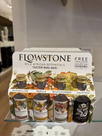 6 stk. Flowstone taster mini-bar 4-pack gin