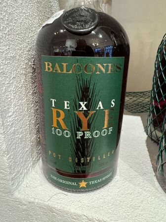 2 fl. Balcones Texas Rye 100 proof