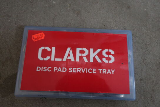 4 stk reparationssæt CLARKS Disc Pad Service Tray