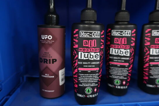 4 stk. kædeolie MUC-OFF All Weather Lube, UFO Drip