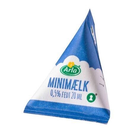 Minimælk ARLA 34 krt. á 100x20ml + div. te & sukker (læs beskrivelse)