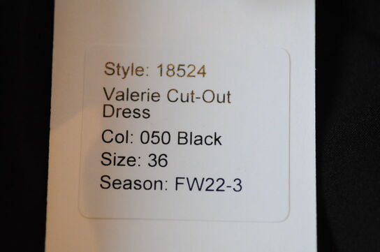 Kjole DESIGNERS REMIX Valerie Cut-Out Dress str.: 36