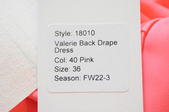 Kjole DESIGNERS REMIX Valerie Back Drape Dress str.: 36