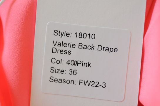 Kjole DESIGNERS REMIX Valerie Back Drape Dress str.: 36