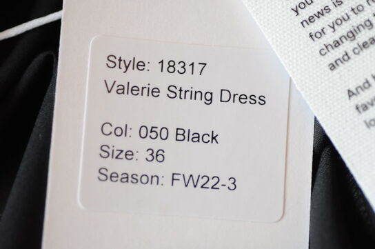 Kjole DESIGNERS REMIX Valerie String Dress str.: 36