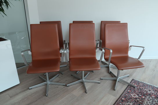 6 stk. stole Arne Jacobsen Oxford