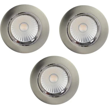 3 stk. nordlux dorado downlight 3 kit nikkel m.dæmp(ubrugt)