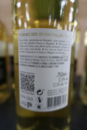 10 fl. Hvidvin PÉ BRANCO 2023, 75cl.