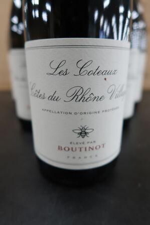 6 fl. Rødvin BOUTINOT Les Coteaux Cotes du Rhône Villages, 75cl.