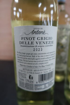 5 fl. Hvidvin VILLE DI ANTANÉ Pinot Grigio Delle Venezie D.O.C. 2023, 75cl.