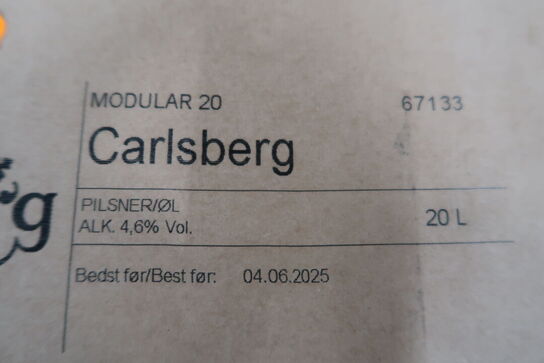 3 stk. Fustager CARLSBERG Pilsner Modular 20