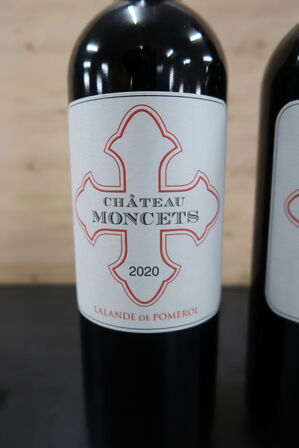 2 fl. Rødvin CHÂTEAU MONCETS Lalande De Pomerol 2020, 75cl.